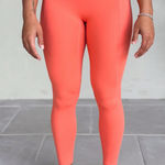 Curves N Combatboots  NKD Leggings With Pockets Orange Small NWT IN PKG Photo 0