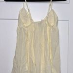 We Wore What NWOT  Cream Triangle Bust Flowy Spaghetti Strap Tank Top Photo 2