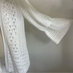 Charter Club  Size 1x Lightweight Cardigan Sweater White Lace Fun Sleeve Photo 6