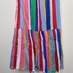 Loft Beach Petite Halter Maxi Swimsuit Coverup Pocket Dress Rainbow size XXSP Photo 6