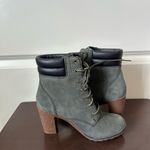 Timberland Women's Allington Heights Lace Grey/Green Boots Size 6.5 Photo 4