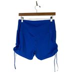 Aerie Offline Royal Blue Ruched Drawstring Athletic Shorts Womens XL Athleisure Photo 1