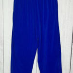 Holloway Blue Drawstring Fleece Track Warm-Up Pants Ankle Zip Sz L (30x29) Vtg Photo 0