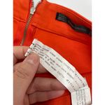 ZARA  Shorts Womens Small Orange Ruffle Hem High‎ Rise Preppy Photo 8