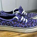 Vans  Old Skool Purple Cheetah Print Lace Up Low Top Skater Sneakers Womens 7.5 Photo 0
