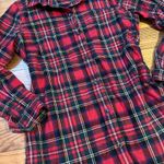 L.L.Bean Red plaid  button up shirt Photo 4
