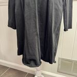 Frank & Eileen Nicole Long Sleeve Henley Dress Heritage Jersey Black Medium READ Photo 4