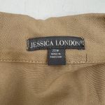 Jessica London  Khaki Denim Trucker Jacket Cotton Photo 2