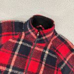 American Eagle  Outfitters Quilted Lined Jacket Women M Red Plaid Cropped Full ZI Photo 1