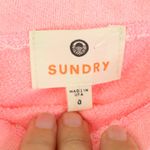 Sundry Ruched Terry Knit Skirt Neon Pink Size XS Photo 3