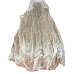 Lucky Brand women's size Large white flowy sleeveless dress Photo 0