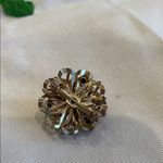 Elegant Pink Gemstone Floral brooch vintage 60’s Photo 1