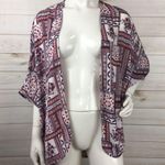Harlowe $ Graham Harlowe & Graham Kimono Printed Open Front Photo 3