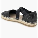 Reaction Kenneth Cole  ‘Luna’ Black Glitter Espadrilles Sandals Shoes Size 9‎ Photo 2