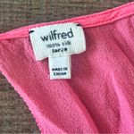 aritzia wilfred pink sheer short sleeve blouse Size L Photo 3