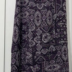 Talbots Size 16 100% Silk Purple Paisley Midi Skirt Fully Lined cottagecore Photo 0