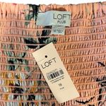 Loft NWT Plus V Neck Peach Coral Floral Lined Dress Wedding Garden Tea Party 18 Photo 7