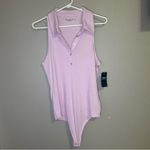 Abercrombie & Fitch NEW  lavender soft ribbed bodysuit women’s size large Photo 2