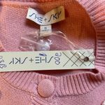 She & Sky Short Sleeve Crewneck Button Up 3D Bowknot Knitwear Cardigan Sz S NWT Photo 7