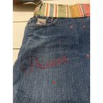 Handmade  Denim Princess Handbag Studded Pink 11x14 Handsewn Cruel Girl Photo 3