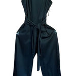 NY & Co Sleeveless/Collard /Belted/Wide Leg jumpsuit Black/White Sz L NWT Black Size L Photo 0