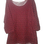 Vineyard Vines Knit Dress Geometric Print Casual 3/4 Sleeve XL Photo 0