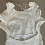 ZARA NEW‼️  White Embroidered Open back Midi Dress Size S Photo 5