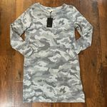 Jane and Delancey army fatigue, long sleeve tee-shirt style dress, size M, NWT Photo 2