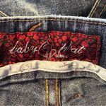 Baby Phat Vintage Retro Y2K Women's Cuffed Crop Jeans Sz 7 Whiskers Embroidered Photo 8