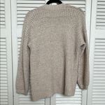 American Eagle Outfitters Cream Cardigan V-Neck Sweater Photo 3