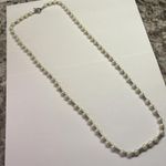 CHAPS Faux Pearl Bead Beaded Silver Tone Necklace Toggle Clasp Photo 1