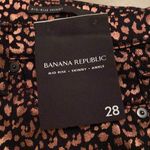 Banana Republic BNWT Gorgeous and unique  leopard foil skinny jeans size 28 Photo 1