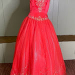 Tiffany Designs Princess Beaded Tulle Halter Prom Quinceanera Gown 8 Photo 0