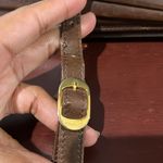 Salvatore Ferragamo Vintage  Chocolate Brown Leather Clutch w/ Detachable Strap Photo 2