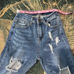Bamboo  High Rise Distressed Skinny Jeans Women’s 0 Medium Wash Stretch Denim Photo 13