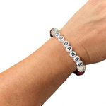 None Georgia Bulldogs Rhinestone Spirit Bracelet Beaded UGA Elastic Stretch Photo 1