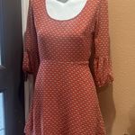 One Clothing  orange 3/4 sleeve open back dress Photo 1