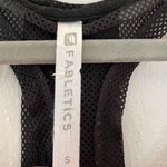 Fabletics Tank Black Racerback Workout Mesh Tank Top Sz S EUC Photo 3