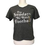 Fifth Sun NWT Heather Gray On Sundays We Watch Football Tee Photo 0