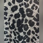 Adora Greige Leopard Animal Print Gauzy Open Front Waterfall Hem Cardigan M Gray Size M Photo 6