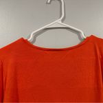 cupio  Coral Vneck 3/4 Sleeve Shirt Small S Photo 5