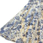 Reformation Twilight Dress White Blue Floral Print Tie Shoulders Size 12 Womens Photo 8