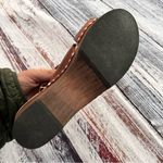 Thakoon Addition Leather Slingback Stud Detail Wood Clog Sandals​​​​ Brown Size 7.5 Photo 6