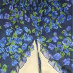 The Kooples Size 2 100% Silk Blue Floral Ruffle Dress Flowy Long Sleeve Cocktail Photo 10