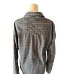 Brandy Melville - Gray Plaid Button Down Shirt Sz OS Photo 4