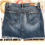 Sanctuary Red Rock Blue Frayed Distressed Mini Jean Denim Skirt 25 Photo 4