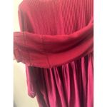 J.Jill women’s red long sleeve dress size large petite balloon knit sleeves Photo 3