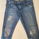 AG Adriano Goldschmied The Slit Roll-Up Distressed Jeans Size 29 Photo 0