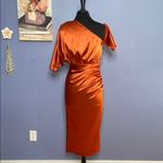 Pretty Little Thing Stunning & Sexy Burnt Orange One Shoulder Midi Dress Size 4 Photo 7