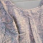 Victoria's Secret {M} VINTAGE Y2K  Paisley Print Pink And Slate Gray Blue PJ Set Photo 2